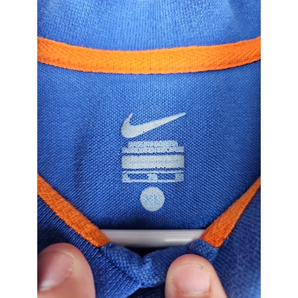 Nike Boise State Broncos Polo Shirt Men's Size XL Blue 100% Cotton - Picture 3 of 7